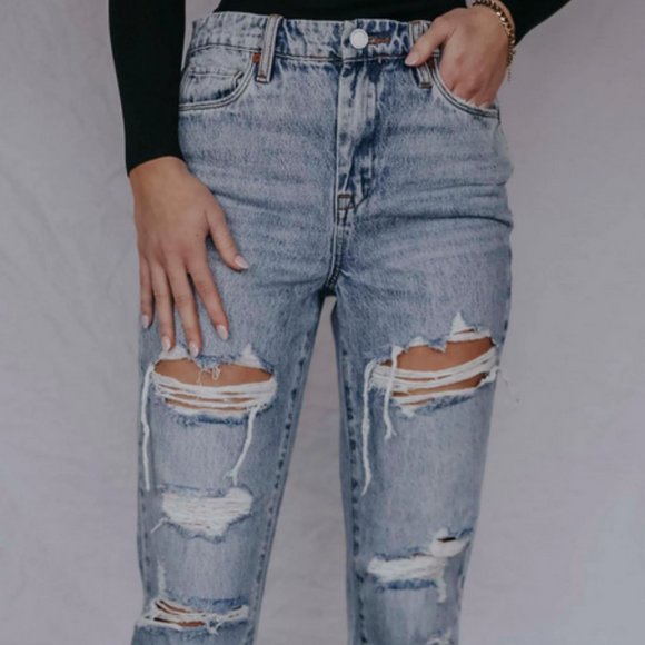 NWT Blank NYC Madison Crop Late Night Out Distressed Jeans - Picture 1 of 4